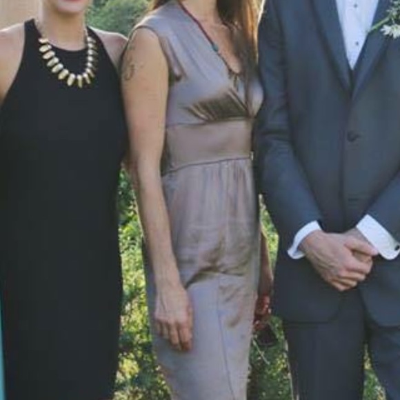 Silver Silk Dress - Picture 8 of 8